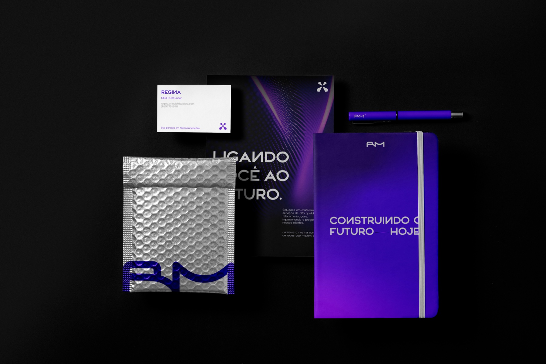 RM Telecomunicações - brand stationery